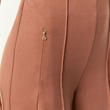 Load image into Gallery viewer, Rust Brown Tailored Ponte Wide Trousers