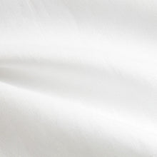 Load image into Gallery viewer, White Regular Fit Trimmed Linen Blend Short Sleeve Shirt