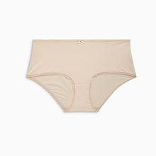 Load image into Gallery viewer, Black/White/Nude Midi Microfibre Knickers 5 Pack