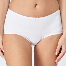 Load image into Gallery viewer, Black/White/Nude Midi Microfibre Knickers 5 Pack