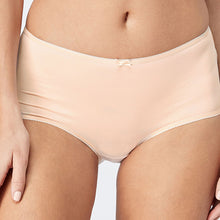 Load image into Gallery viewer, Black/White/Nude Midi Microfibre Knickers 5 Pack