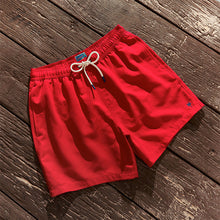 Load image into Gallery viewer, Bright Red Essential Swim Shorts