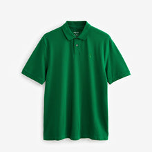 Load image into Gallery viewer, Green Tennis Regular Fit Short Sleeve Pique Polo Shirt