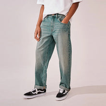 Load image into Gallery viewer, Blue Tint Wide Fit Authentic Jeans