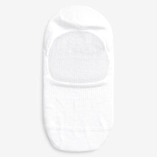 Load image into Gallery viewer, White Invisible Trainer Socks Five Pack