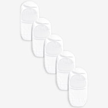 Load image into Gallery viewer, White Invisible Trainer Socks Five Pack