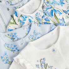 Load image into Gallery viewer, Blue Baby 100% Cotton Footless Sleepsuits 4 Pack (0mths-18mt)