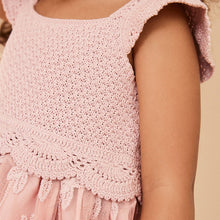 Load image into Gallery viewer, Pink Occasion Knit Dress (6mths-5yrs)