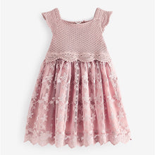 Load image into Gallery viewer, Pink Occasion Knit Dress (6mths-5yrs)