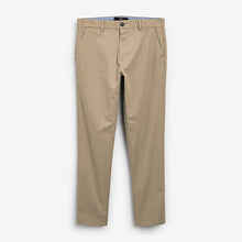 Load image into Gallery viewer, Stone Straight Fit Stretch Chino Trousers