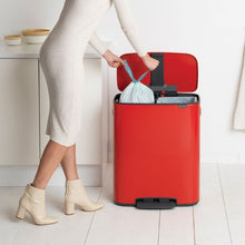 Load image into Gallery viewer, Brabantia Bo Pedal Bin, 2 x 30L Passion Red