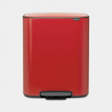 Load image into Gallery viewer, Brabantia Bo Pedal Bin, 2 x 30L Passion Red