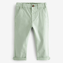 Load image into Gallery viewer, Mint Green Stretch Chinos Trousers (3mths-5-6yrs)