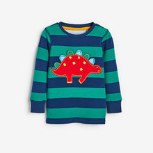 Load image into Gallery viewer, Bright Stripe Dino 3 Pack Snuggle Pyjamas (12mths-6yrs)