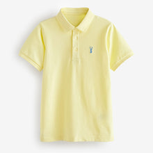 Load image into Gallery viewer, Yellow Pastel Short Sleeve Polo Shirt (3-12yrs)