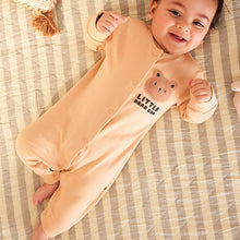 Load image into Gallery viewer, Neutral Bear Baby Footless Checkerboard Sleepsuits 3 Pack