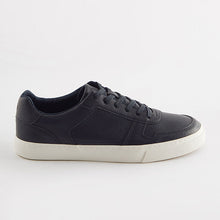 Load image into Gallery viewer, Navy Blue Lace Up Low Trainers