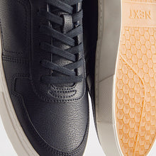 Load image into Gallery viewer, Navy Blue Lace Up Low Trainers