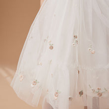Load image into Gallery viewer, Cream Embroidered Mesh Party Dress