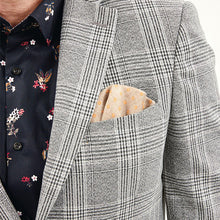 Load image into Gallery viewer, Grey Slim Check Suit Jacket