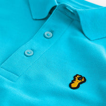 Load image into Gallery viewer, Blue Turquoise Short Sleeve Polo Shirt (3-12yrs)