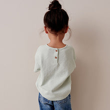 Load image into Gallery viewer, Blue Textured Pocket T-Shirt (3mths-5-6yrs)