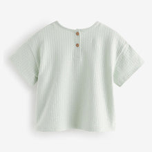 Load image into Gallery viewer, Blue Textured Pocket T-Shirt (3mths-5-6yrs)