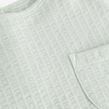 Load image into Gallery viewer, Blue Textured Pocket T-Shirt (3mths-5-6yrs)