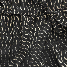 Load image into Gallery viewer, Black Moon Print Mini Tie Belt Shirt Dress