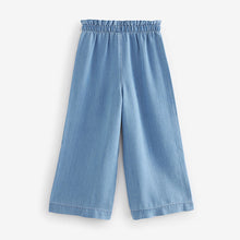 Load image into Gallery viewer, Light Blue Denim Wide Leg Trousers