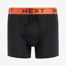 Load image into Gallery viewer, Black Bright Waistband 4 pack A-Front Boxers