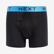 Load image into Gallery viewer, Black Bright Waistband 4 pack A-Front Boxers