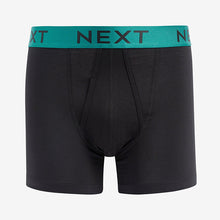 Load image into Gallery viewer, Black Bright Waistband 4 pack A-Front Boxers