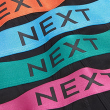 Load image into Gallery viewer, Black Bright Waistband 4 pack A-Front Boxers