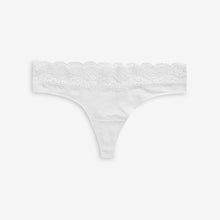Load image into Gallery viewer, Monochrome Lace Trim Cotton Blend Knickers 4 Pack