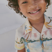 Load image into Gallery viewer, Multi Palm Scene Short Sleeve Printed Shirt