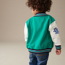 Load image into Gallery viewer, Green Letterman Jacket (3mths-5-6yrs)