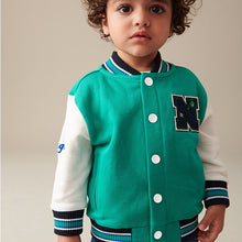 Load image into Gallery viewer, Green Letterman Jacket (3mths-5-6yrs)