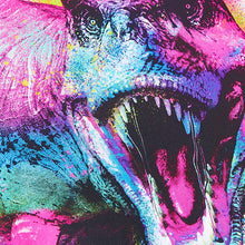 Load image into Gallery viewer, White Rainbow Dino 100% Cotton Short Sleeve Graphic T-Shirt (3-12yrs)