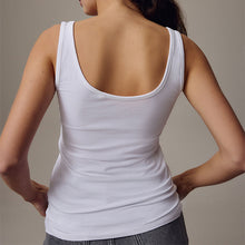 Load image into Gallery viewer, White Thick Strap Vest