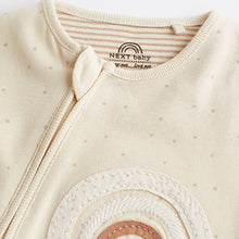 Load image into Gallery viewer, Neutral I'm New Here Single 100% Cotton Sleepsuit (0-9mths)
