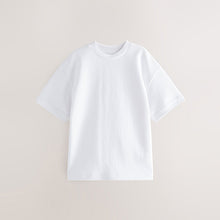 Load image into Gallery viewer, White Relaxed Fit Heavyweight T-Shirt (3-12yrs)