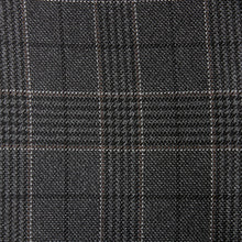 Load image into Gallery viewer, Charcoal Grey Tailored Fit Trimmed Check Suit Trousers