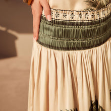 Load image into Gallery viewer, Ecru Satin Maxi Skirt
