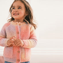 Load image into Gallery viewer, Pink Bobble Cardigan (3mths-5-6yrs)