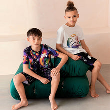 Load image into Gallery viewer, Black/White XBOX 2 Pack 100% Cotton Short Pyjamas