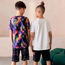 Load image into Gallery viewer, Black/White XBOX 2 Pack 100% Cotton Short Pyjamas