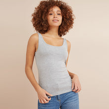 Load image into Gallery viewer, Grey Marl Thick Strap Vest