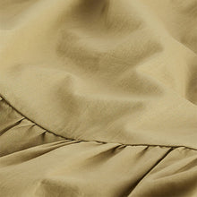 Load image into Gallery viewer, Khaki Green Mini Tiered Summer Cotton Dress