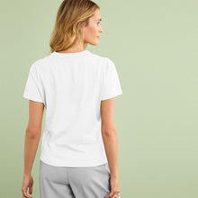 Load image into Gallery viewer, White Essential Pure Cotton Short Sleeve Crew Neck T-Shirt